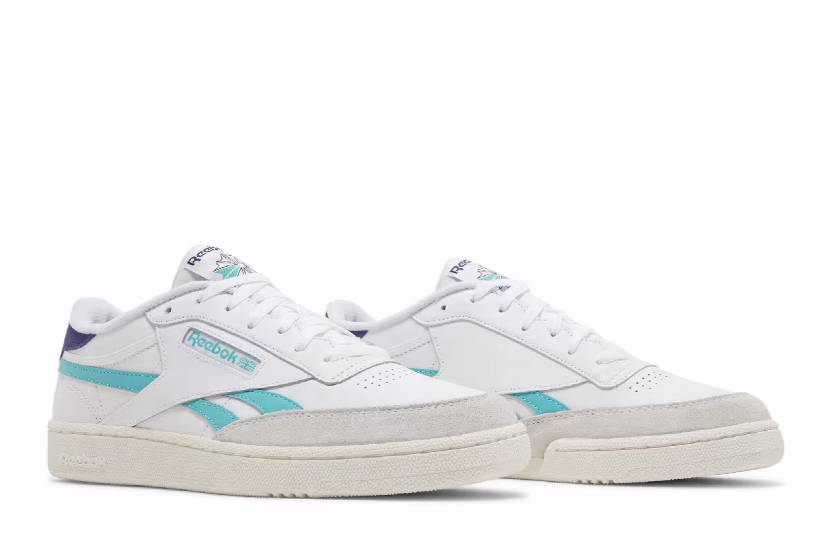 Reebok Club C Revenge White Classic Teal, view 9
