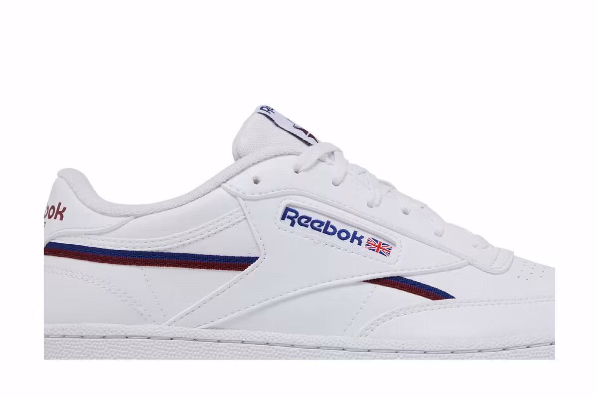 Reebok Club C 85 Vegan White Classic Burgundy, view 3