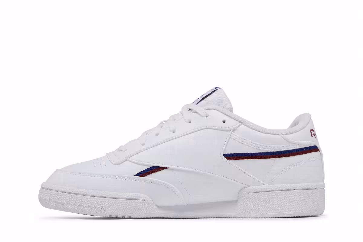 Reebok Club C 85 Vegan White Classic Burgundy, view 4