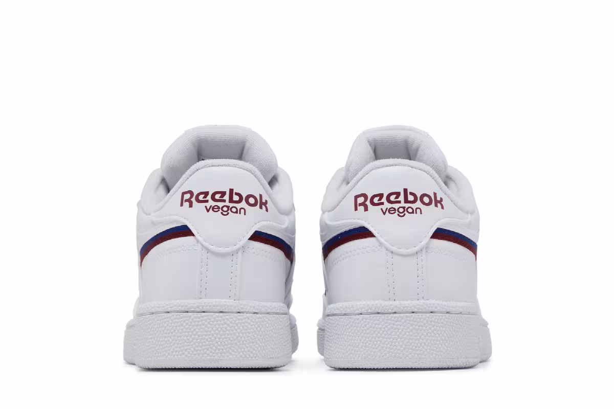 Reebok Club C 85 Vegan White Classic Burgundy, view 7