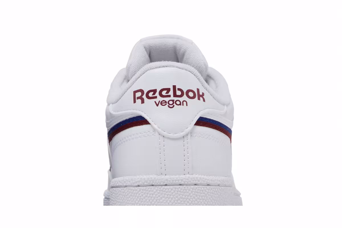 Reebok Club C 85 Vegan White Classic Burgundy, view 8