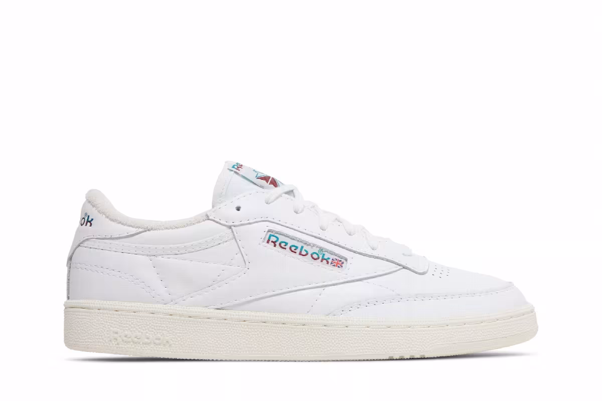 Reebok Club C 85 Vintage Split Logo - Teal Burgundy, view 2
