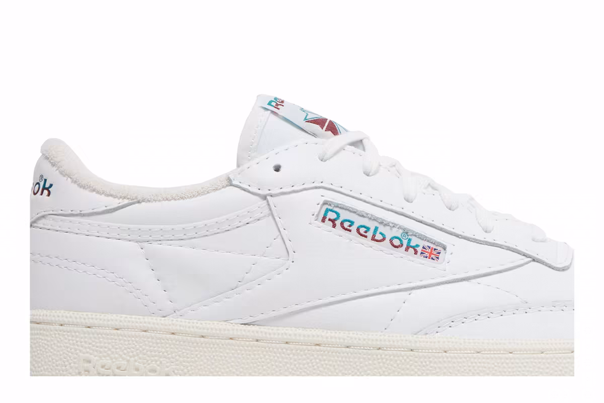 Reebok Club C 85 Vintage Split Logo - Teal Burgundy, view 3