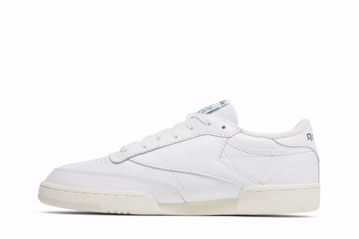 Reebok Club C 85 Vintage Split Logo - Teal Burgundy, view 4