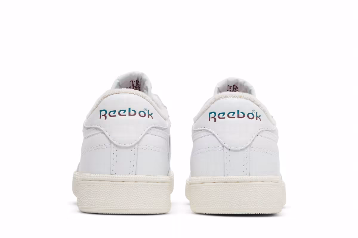 Reebok Club C 85 Vintage Split Logo - Teal Burgundy, view 7