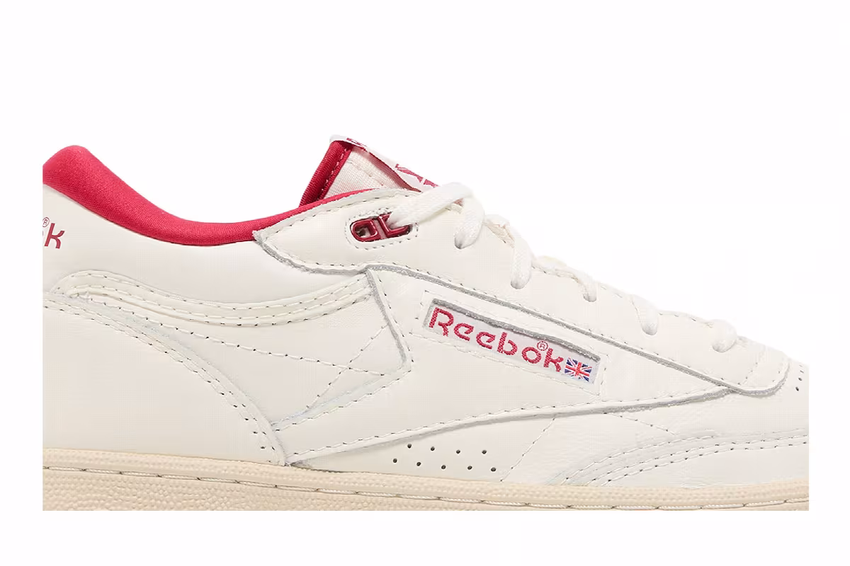 Reebok Club C Mid 2 Vintage Chalk Flash Red, view 3