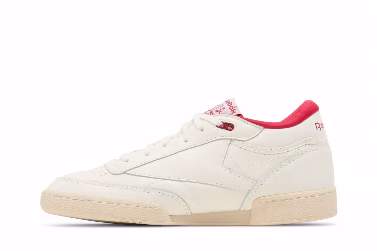 Reebok Club C Mid 2 Vintage Chalk Flash Red, view 4