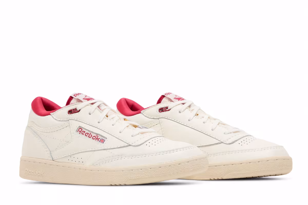 Reebok Club C Mid 2 Vintage Chalk Flash Red, view 9