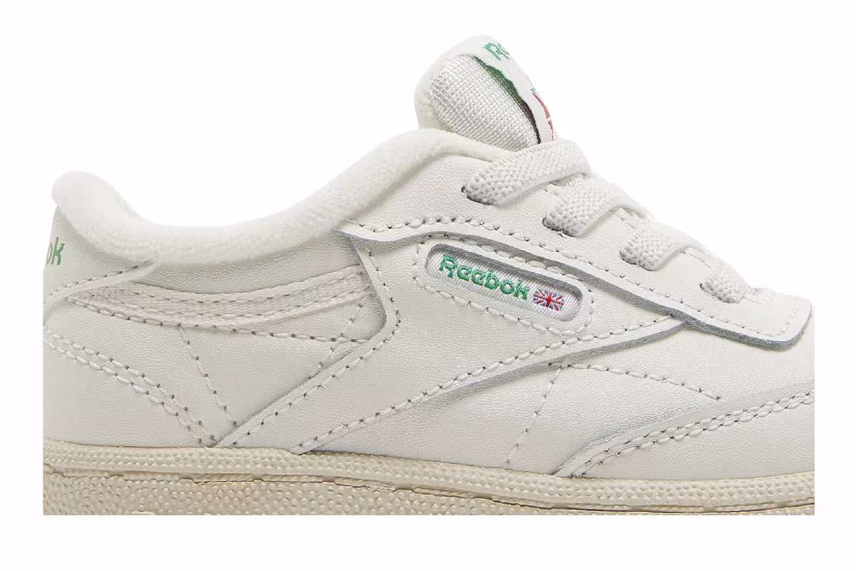 Reebok Club C Toddler Chalk Glen Green, view 3