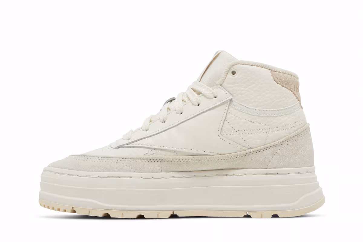 Reebok Women's Club C Geo Mid Chalk Alabaster, view 4