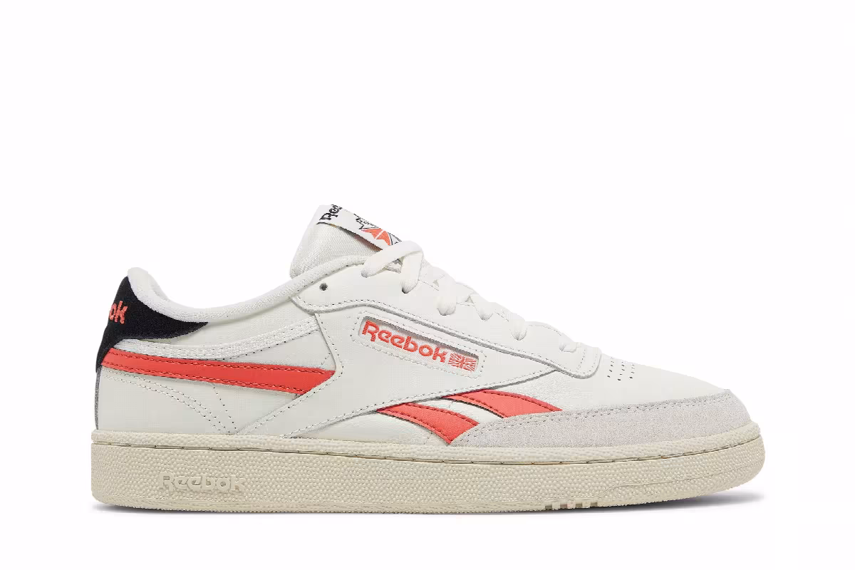 Reebok Club C Revenge Chalk Semi Orange Flare, view 2