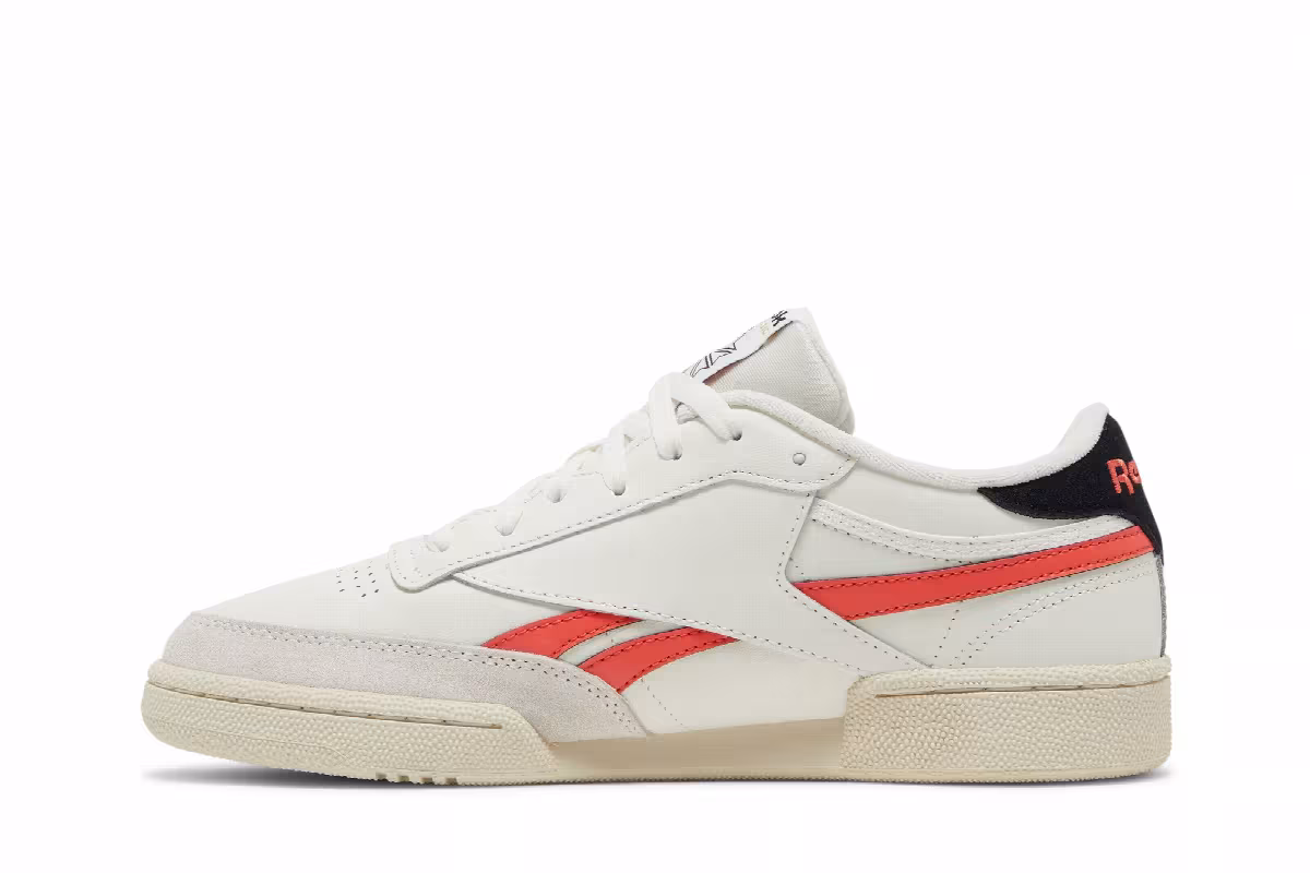 Reebok Club C Revenge Chalk Semi Orange Flare, view 4