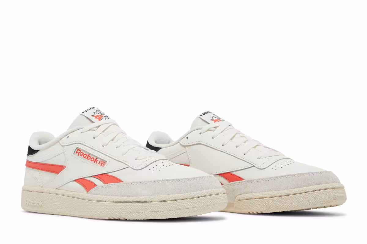 Reebok Club C Revenge Chalk Semi Orange Flare, view 9
