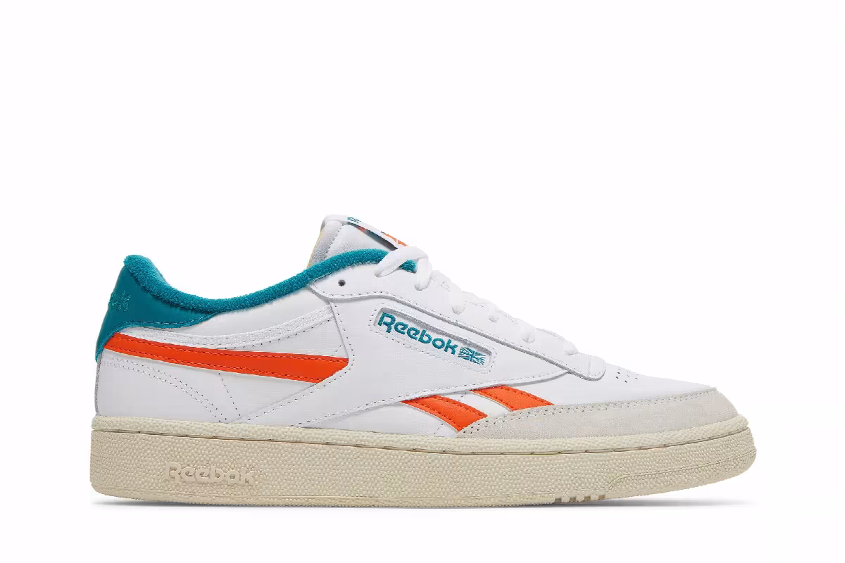 Reebok Club C Revenge White Seaport Teal, view 2