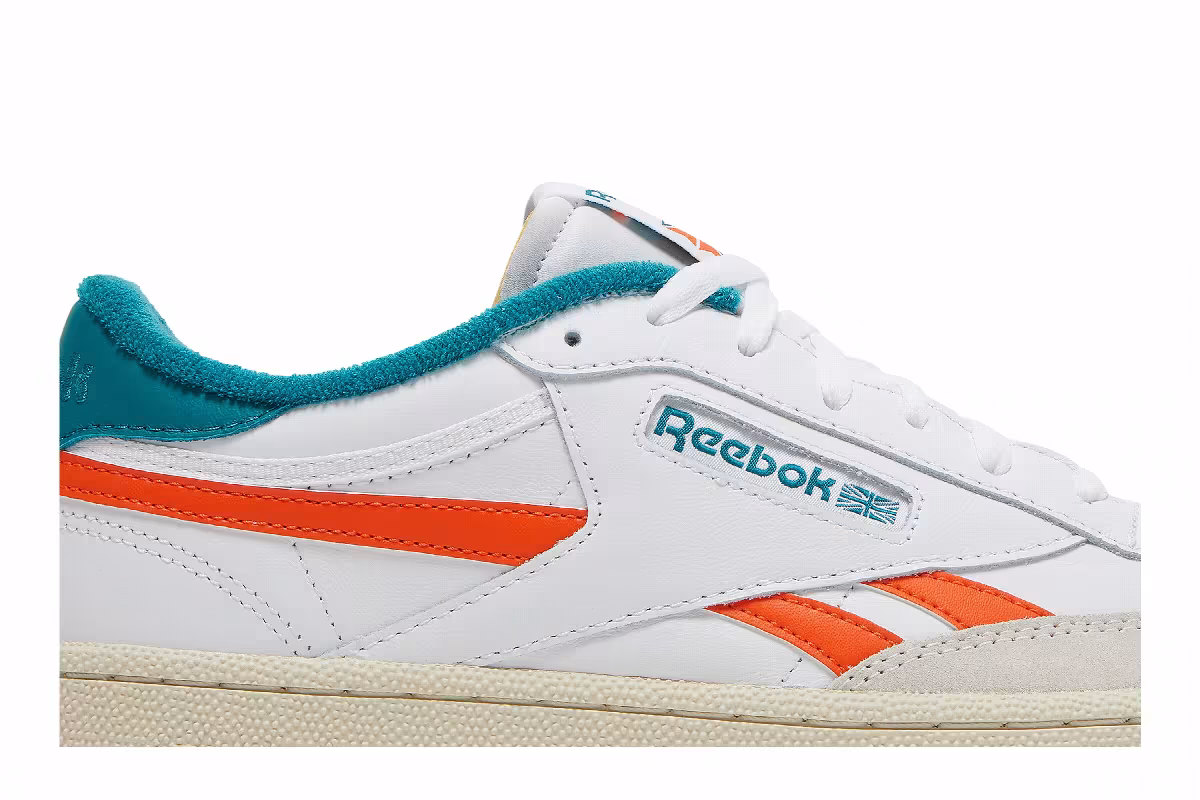 Reebok Club C Revenge White Seaport Teal, view 3