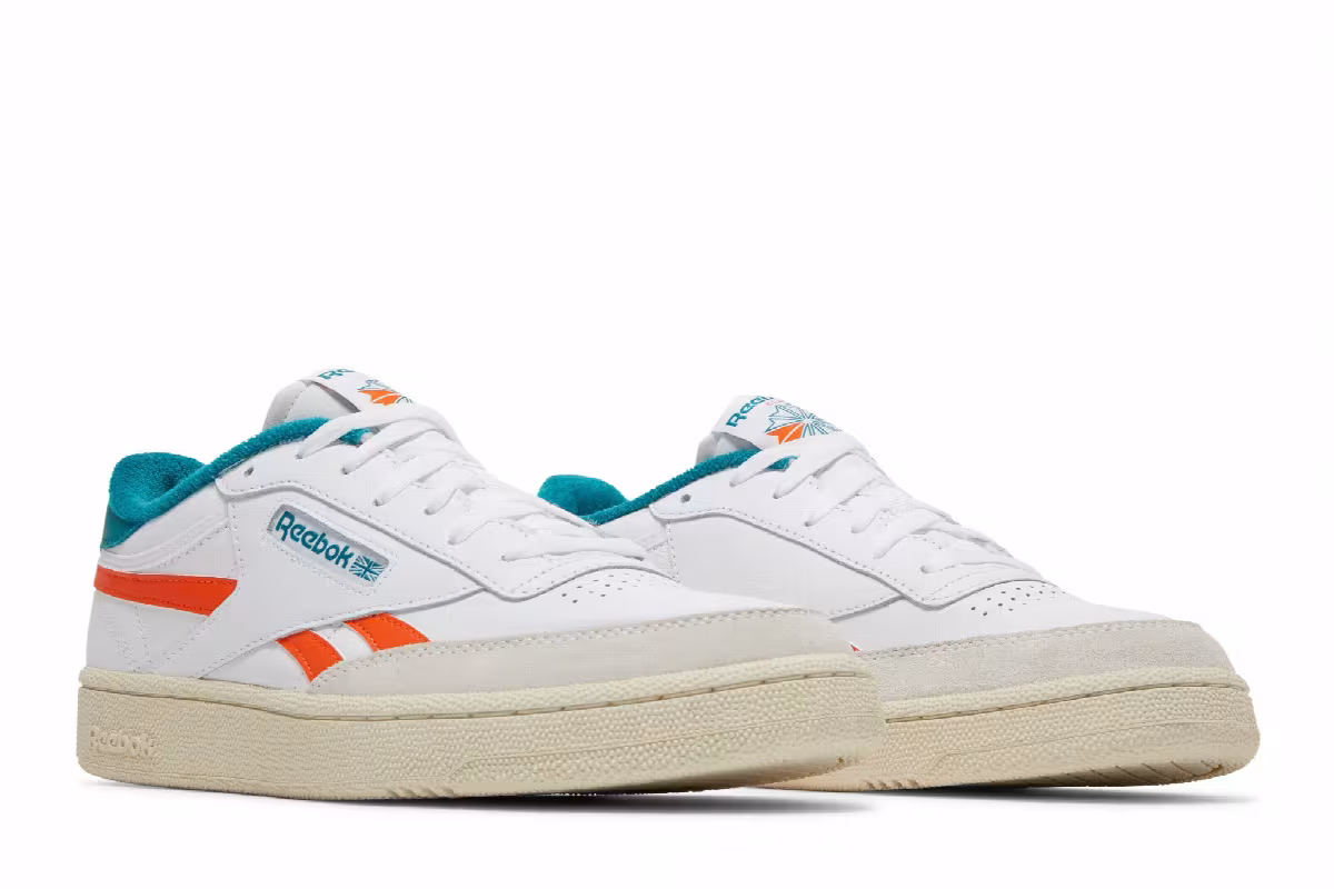 Reebok Club C Revenge White Seaport Teal, view 9
