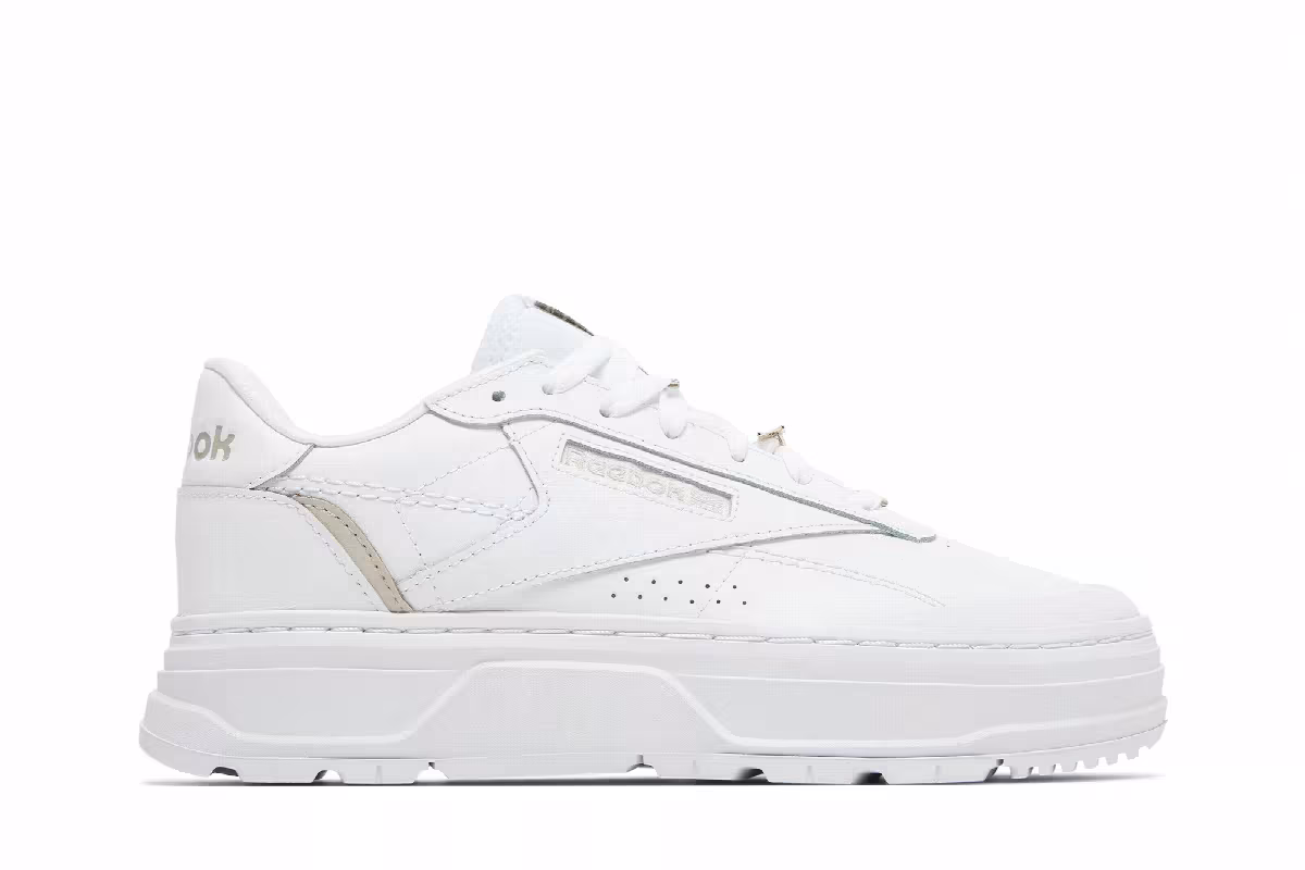 Reebok Women's Club C Double Geo White Moonstone, view 2