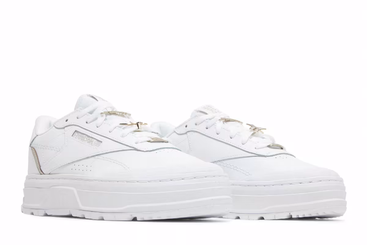 Reebok Women's Club C Double Geo White Moonstone, view 9
