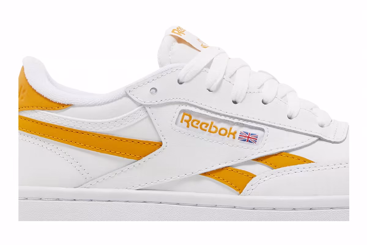 Reebok Women's Club C Double Revenge White Bright Ochre, view 3