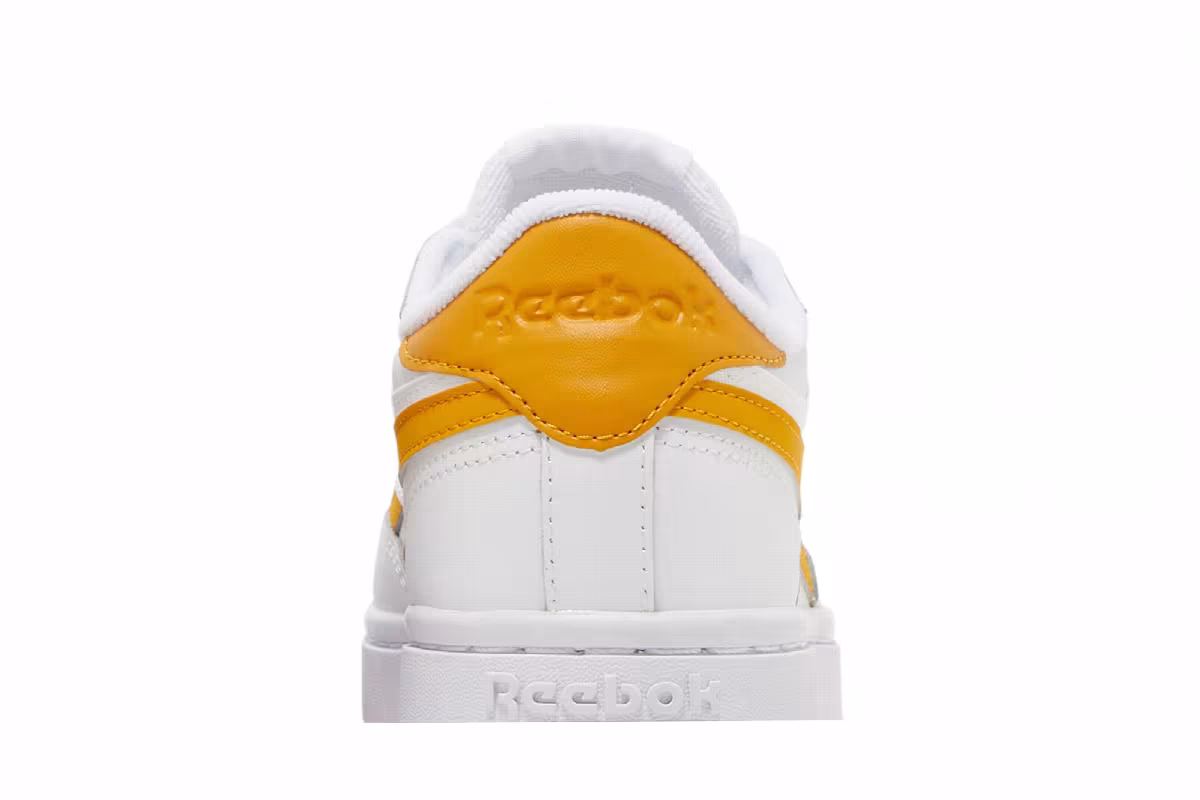 Reebok Women's Club C Double Revenge White Bright Ochre, view 8