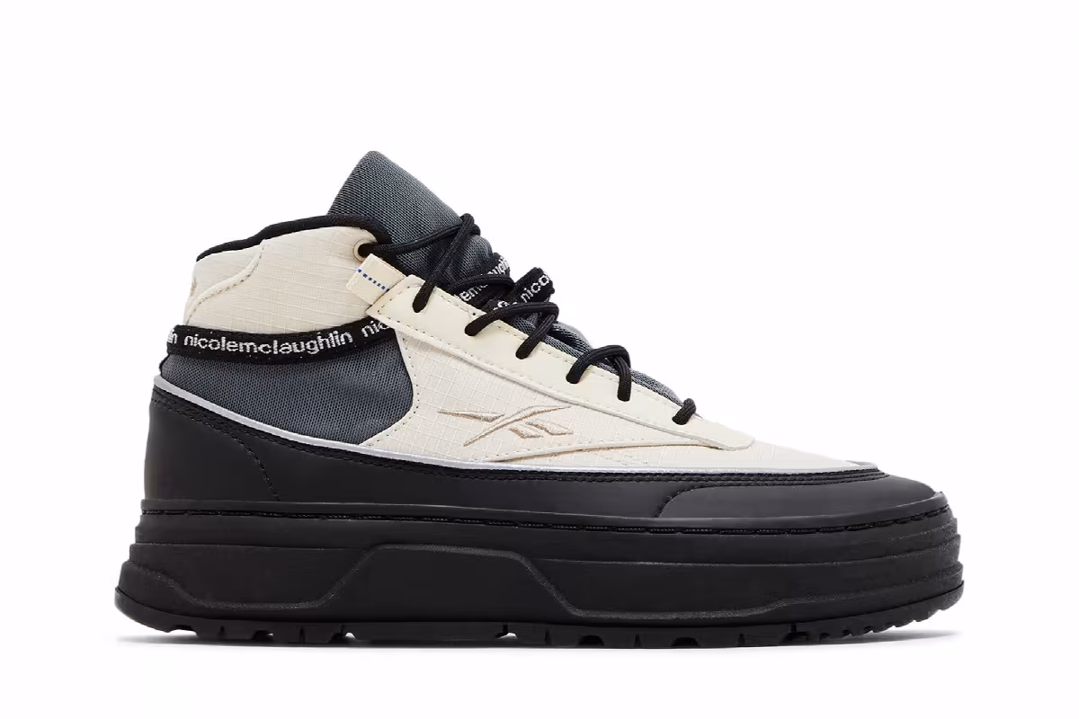 Nicole McLaughlin x Reebok Women's Club C Geo Mid, view 2