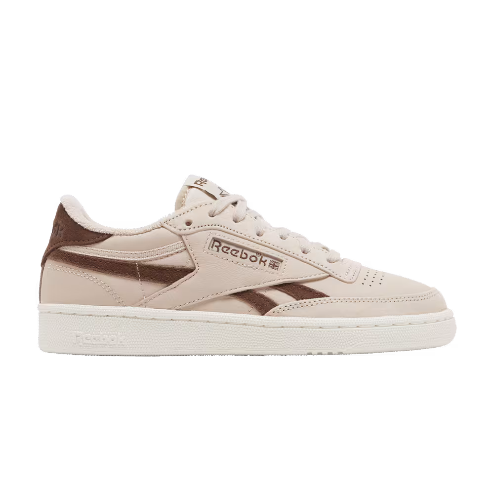 Reebok Women's Club C Revenge Vintage Soft Ecru Brush Brown