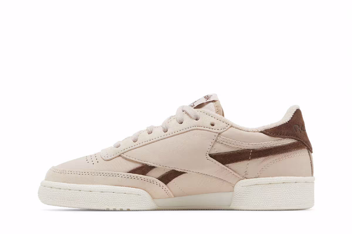 Reebok Women's Club C Revenge Vintage Soft Ecru Brush Brown, view 4