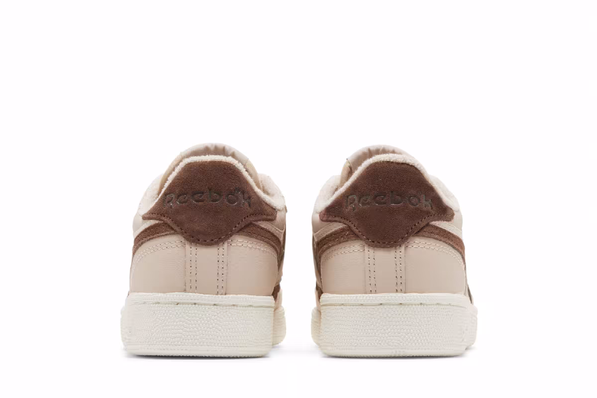 Reebok Women's Club C Revenge Vintage Soft Ecru Brush Brown, view 7