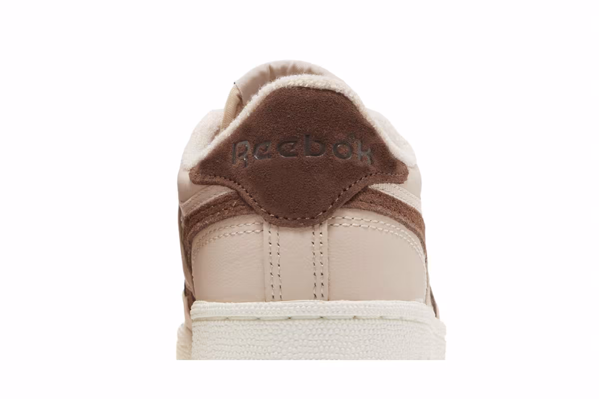 Reebok Women's Club C Revenge Vintage Soft Ecru Brush Brown, view 8