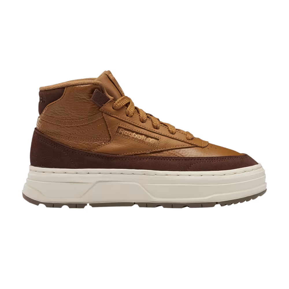 Reebok Women's Club C Geo Mid Wild Brown