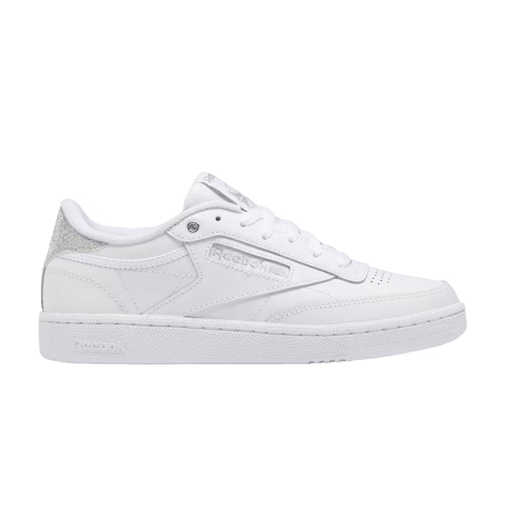 Reebok Women's Club C 85 White Silver Metallic