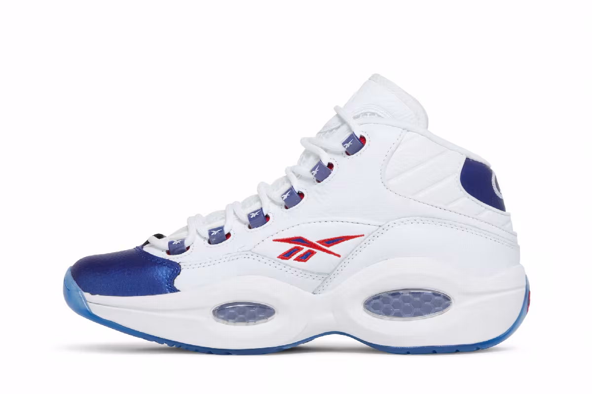 Reebok Question Mid Blue Toe 2022, view 4