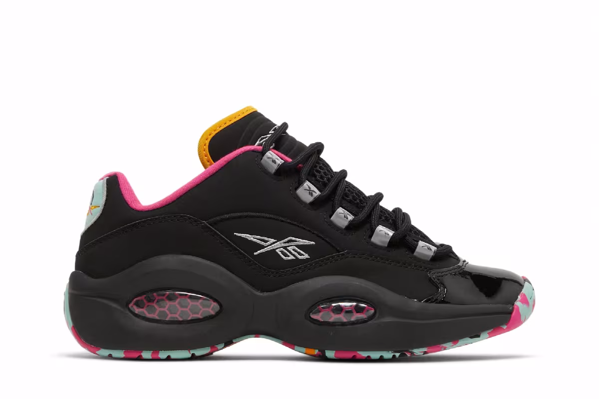Reebok Question Low Alive With Color, view 2