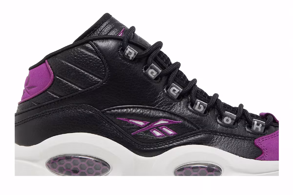 Reebok Question Mid Black Aubergine, view 3
