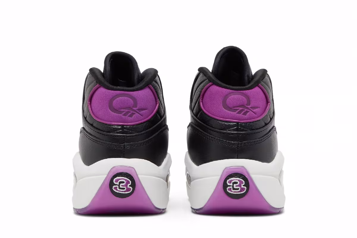 Reebok Question Mid Black Aubergine, view 7