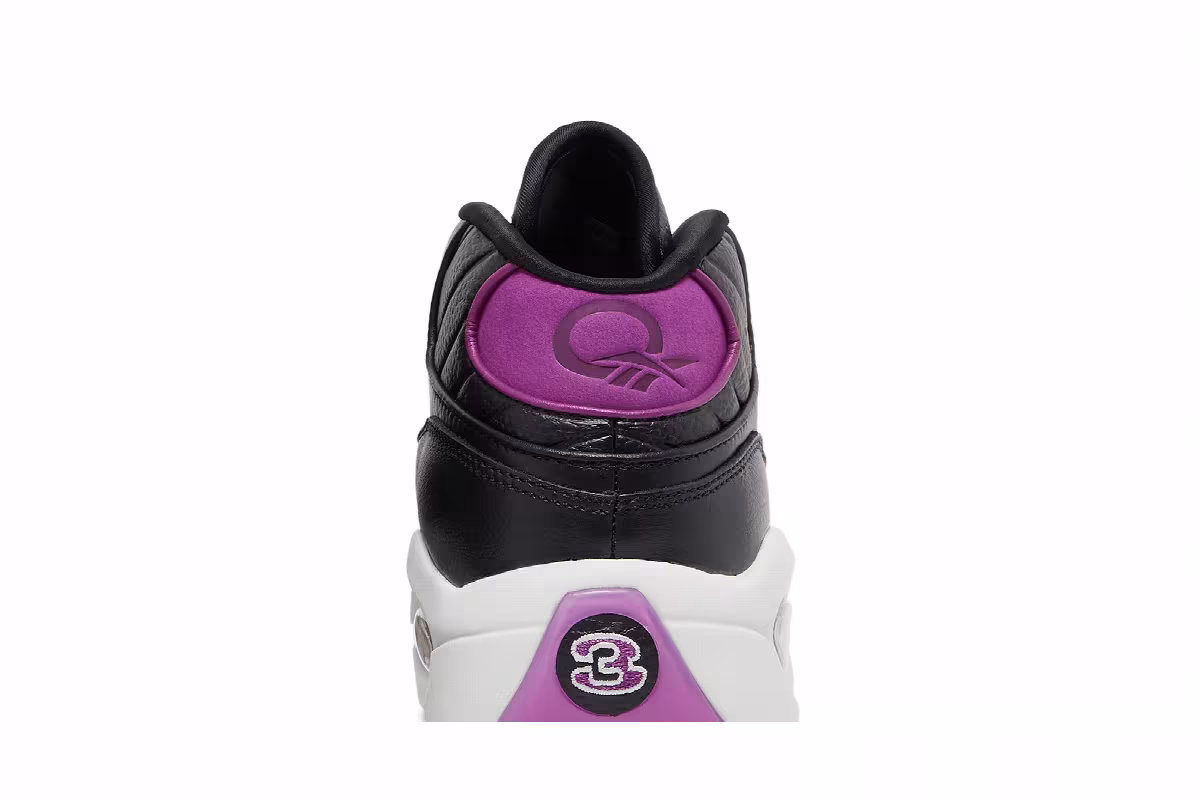 Reebok Question Mid Black Aubergine, view 8