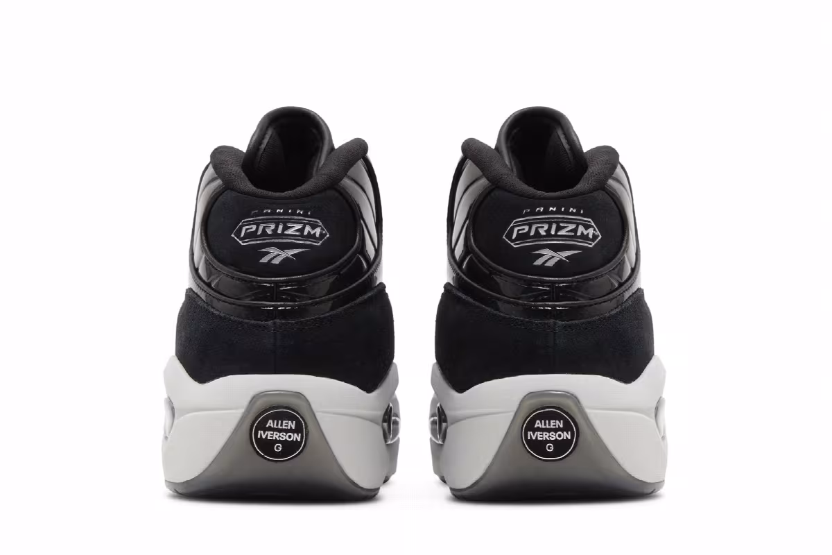 Panini x Reebok Question Mid Black Pulsar Prizm, view 7
