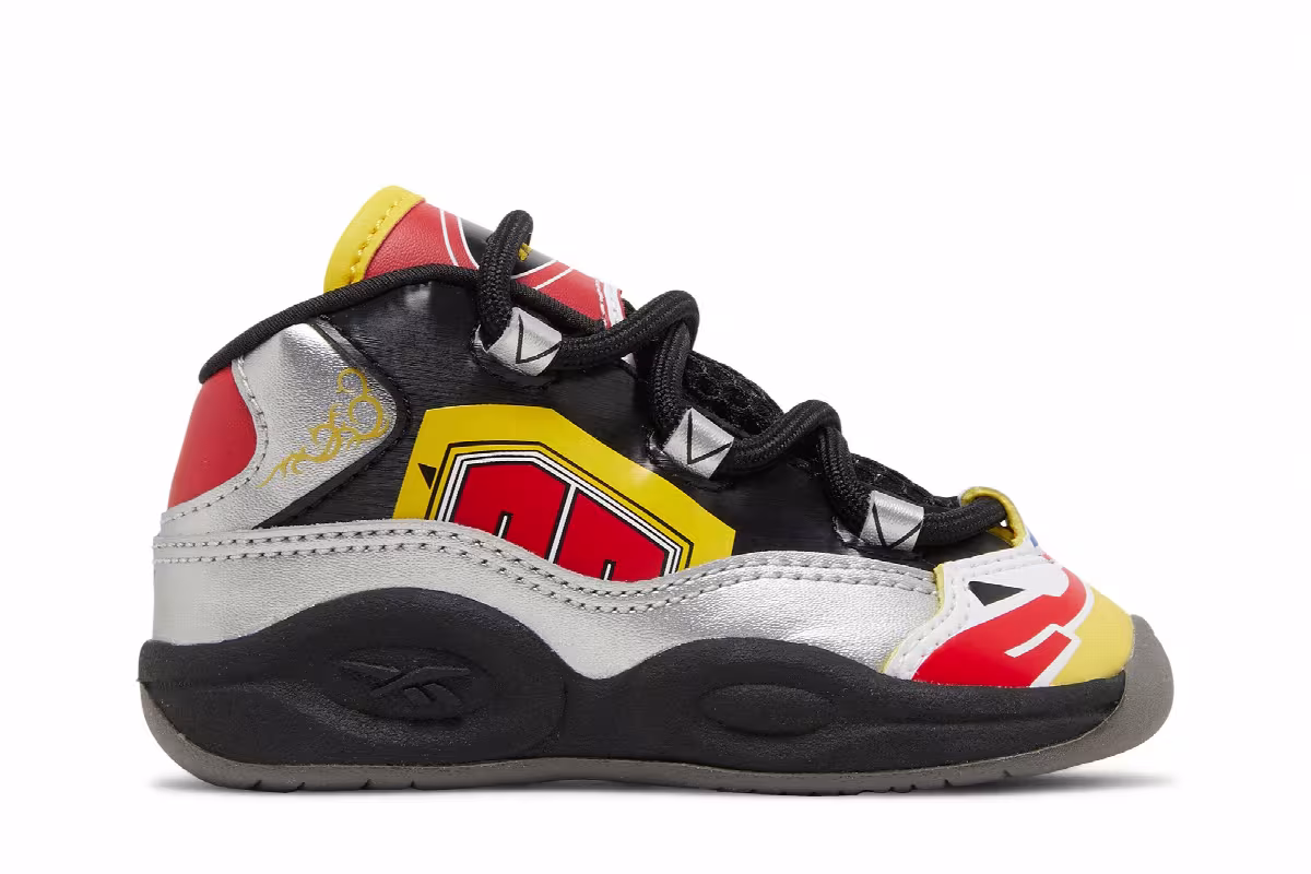 Power Rangers x Reebok Question Mid Toddler Megazord Battle Mode!, view 2