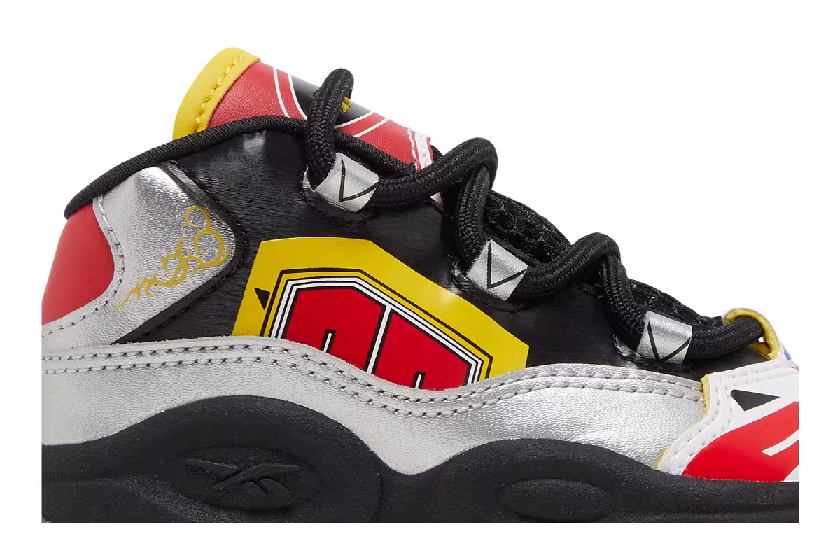 Power Rangers x Reebok Question Mid Toddler Megazord Battle Mode!, view 3