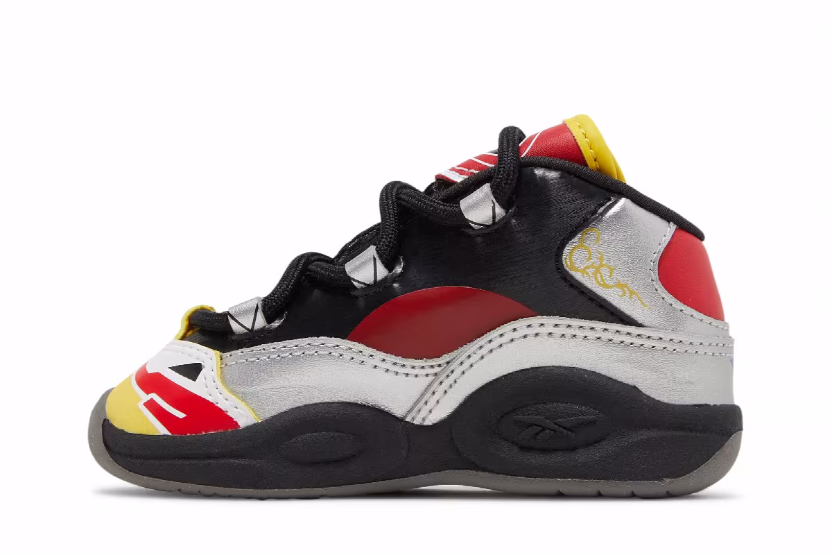 Power Rangers x Reebok Question Mid Toddler Megazord Battle Mode!, view 4