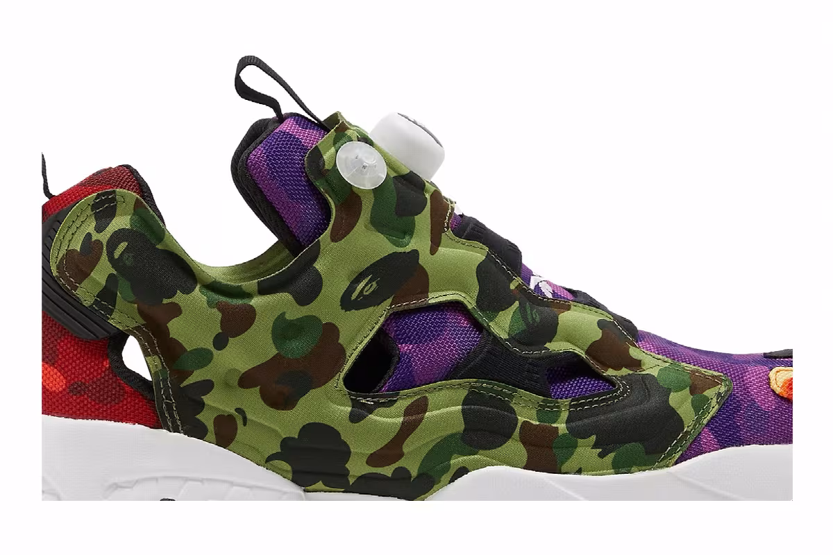 BAPE x Reebok InstaPump Fury OG Multi Camo, view 3