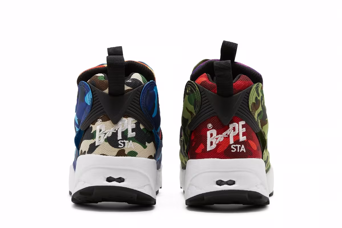 BAPE x Reebok InstaPump Fury OG Multi Camo, view 7