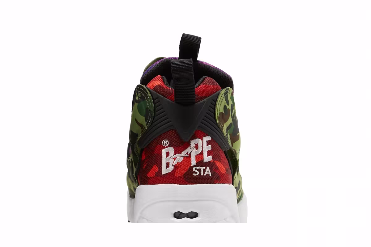 BAPE x Reebok InstaPump Fury OG Multi Camo, view 8
