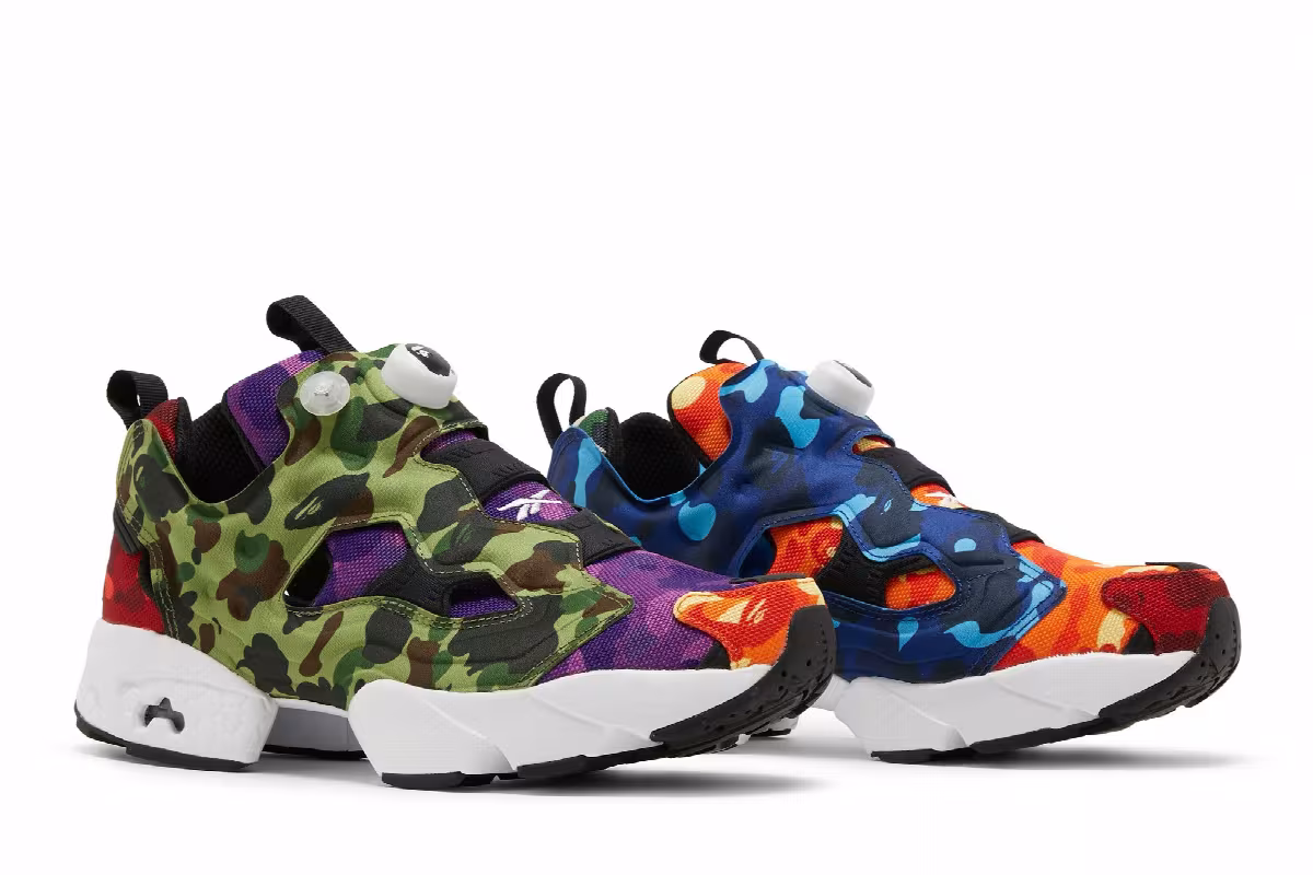 BAPE x Reebok InstaPump Fury OG Multi Camo, view 9