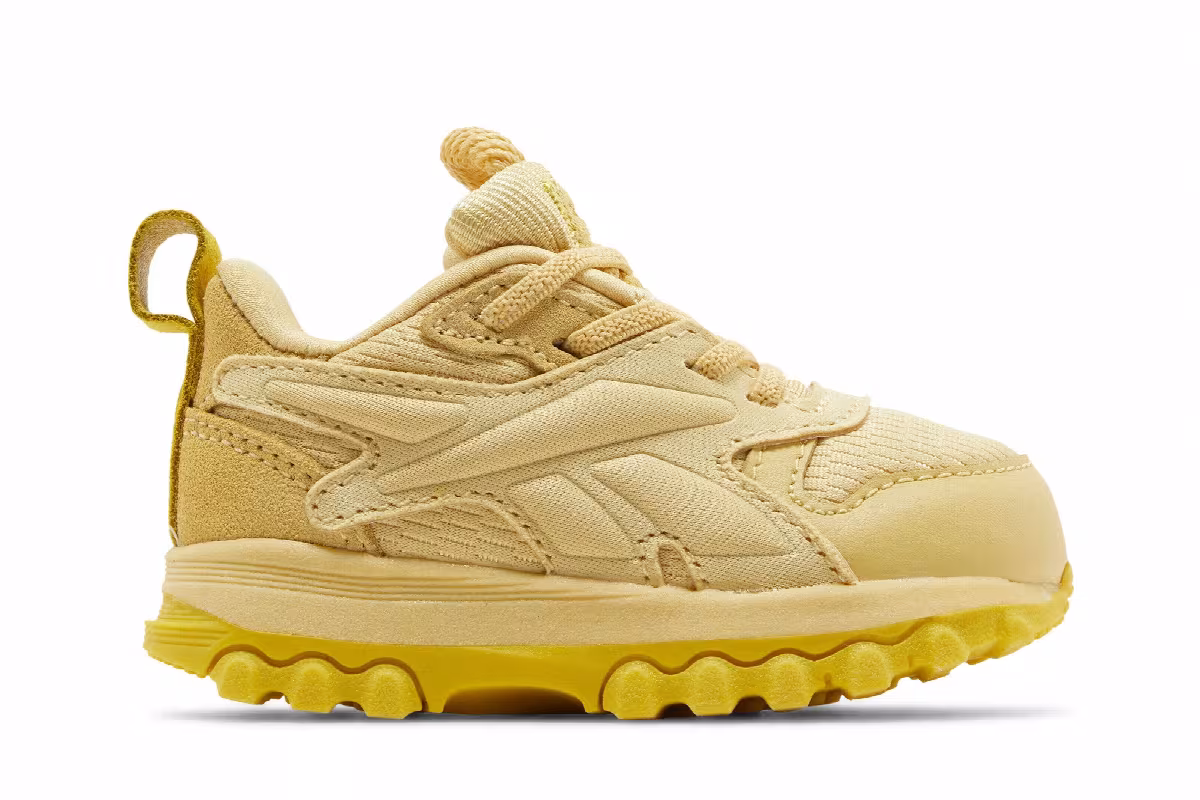 Cardi B x Reebok Classic Leather V2 Toddler Weathered Yellow, view 2
