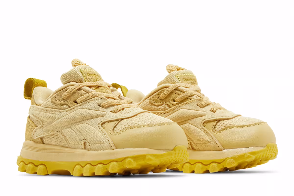 Cardi B x Reebok Classic Leather V2 Toddler Weathered Yellow, view 9