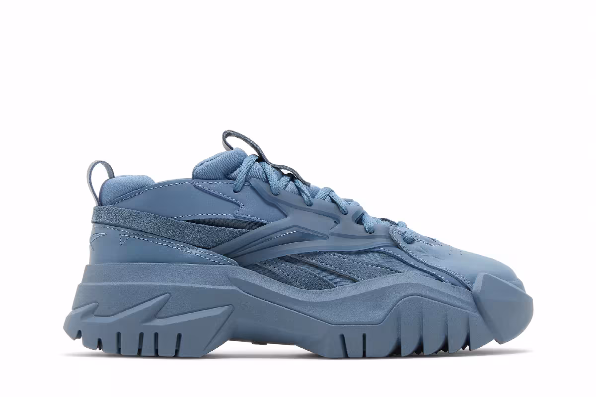 Reebok Cardi B x Club C V2 Big Kid Blue Slate, view 2