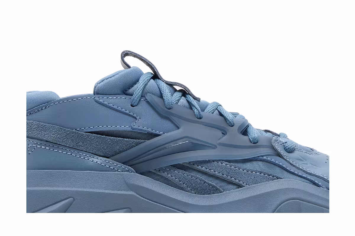 Reebok Cardi B x Club C V2 Big Kid Blue Slate, view 3