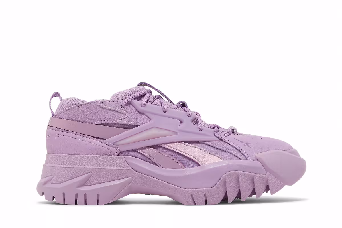 Cardi B x Reebok Women's Club C V2 Puzzled Purple, view 2