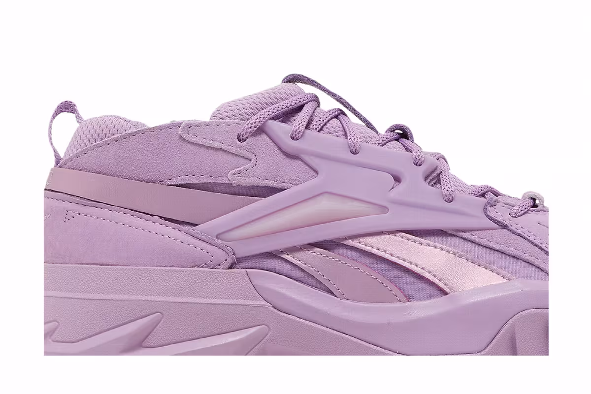 Cardi B x Reebok Women's Club C V2 Puzzled Purple, view 3